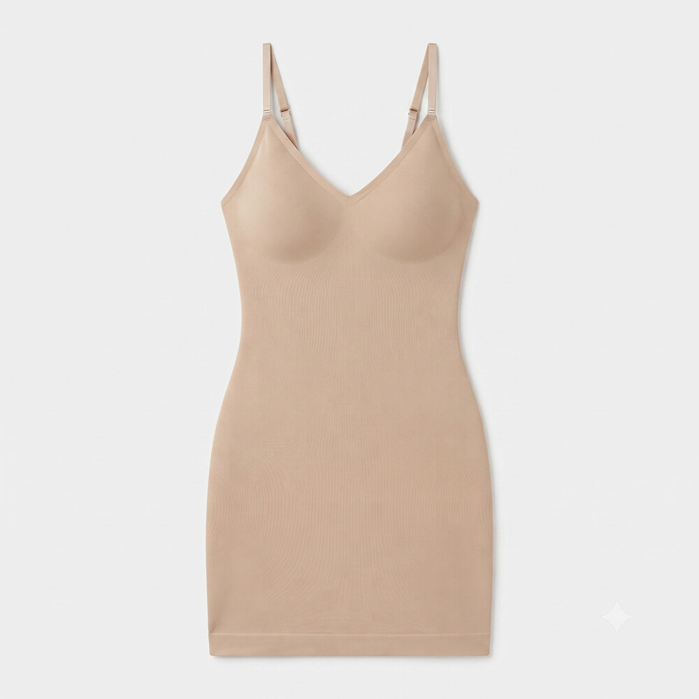 Women's SLIMBELLE Bodice Dress – Tummy Control Shaping Dress, Seamless (Size S)